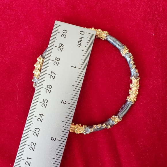 Enamel Gold Bangles - Picture 3 of 6